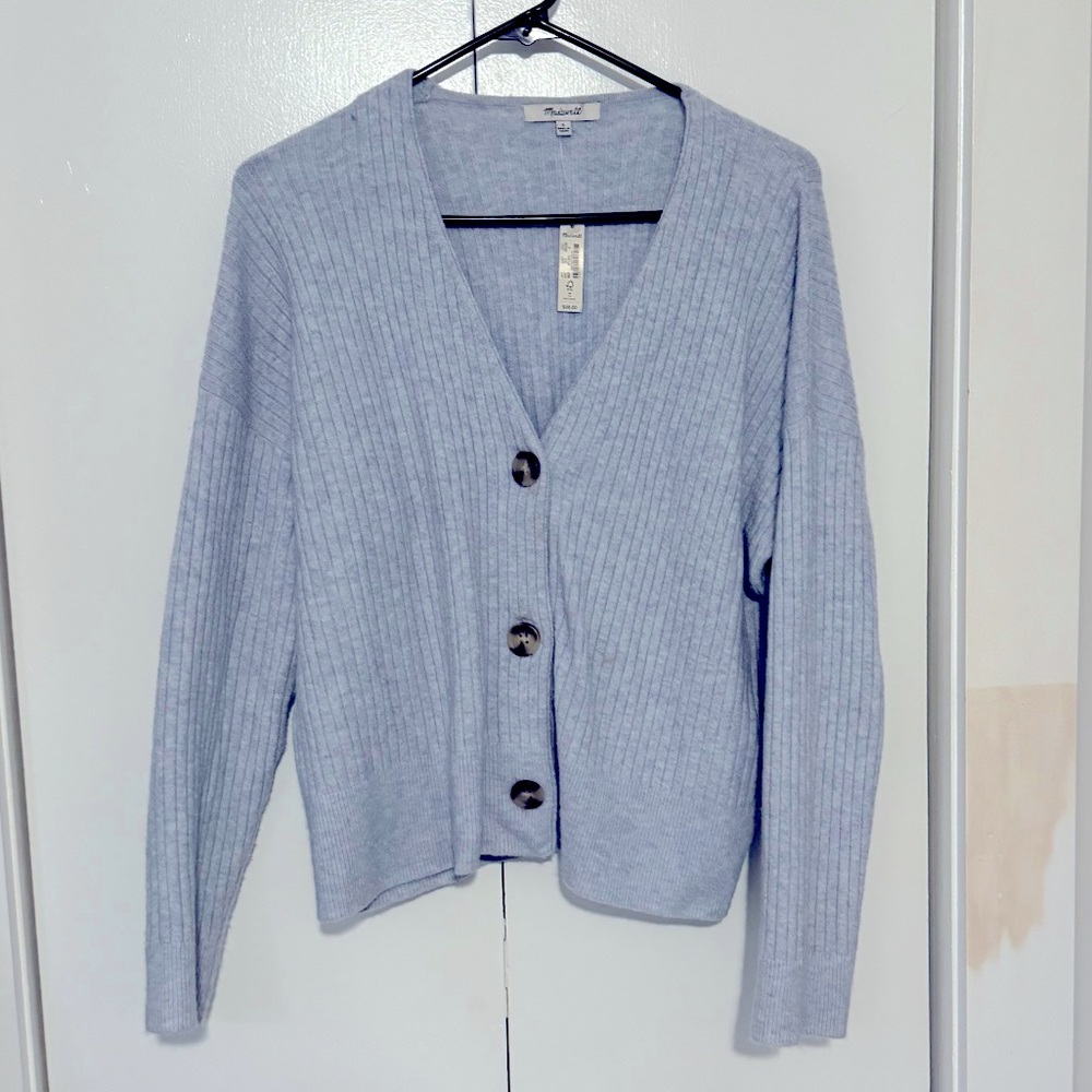 Light blue Madewell cardigan